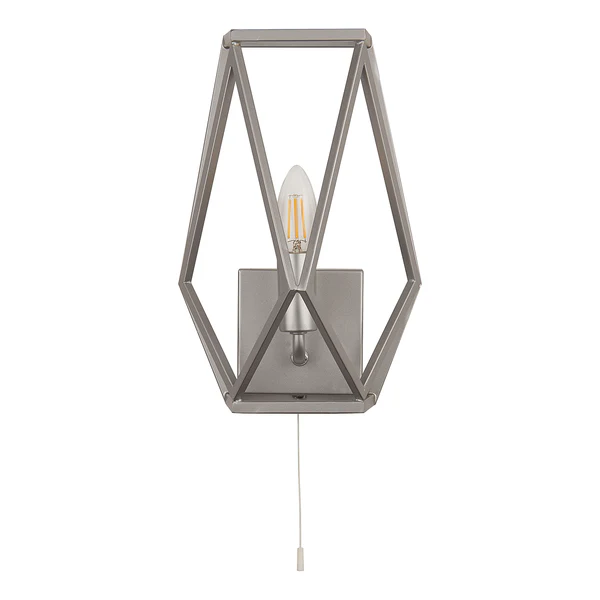 Wandleuchte Chassis - Stahl - 1-flammig - Silber - Image 2