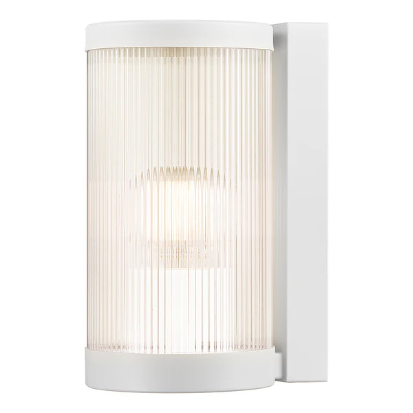 Wandleuchte Coupar - Aluminium / PVC - 1-flammig - Weiß