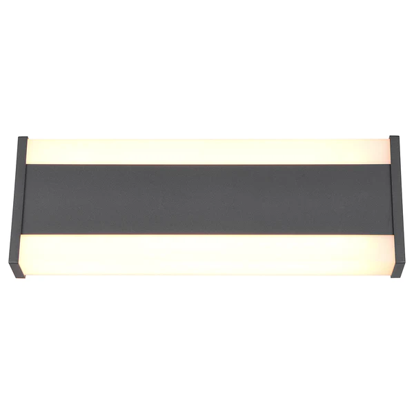 Wandleuchte Dawson - Aluminiumguss / Acrylglas - Anthrazit - Breite: 30 cm - Image 12