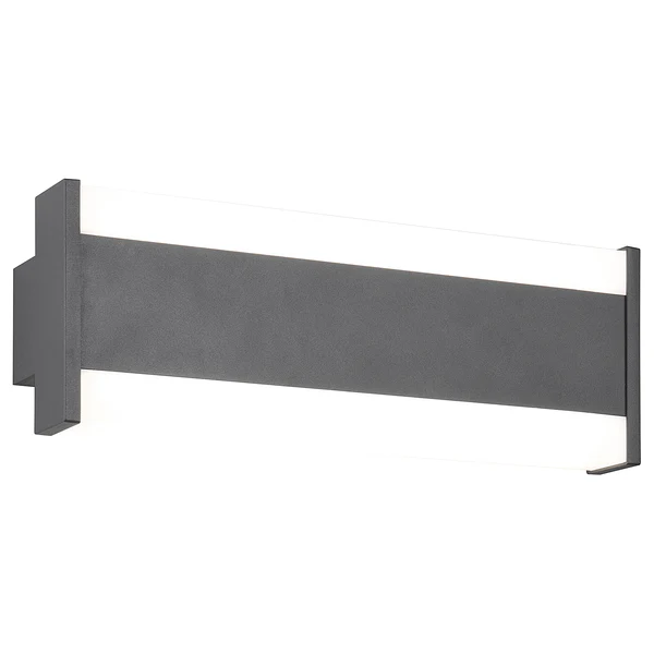 Wandleuchte Dawson - Aluminiumguss / Acrylglas - Anthrazit - Breite: 30 cm - Image 2