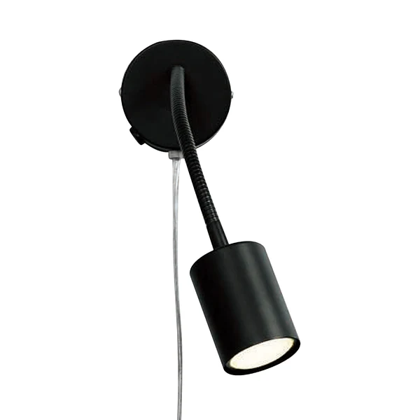 Wandleuchte Explore Flex - Stahl - 1-flammig - Schwarz - Schwarz