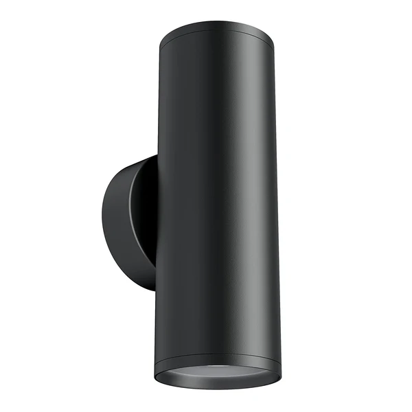 Wandleuchte Focus S Typ A - Aluminium - 2-flammig - Schwarz