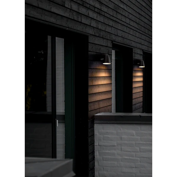 Wandleuchte Front Single - Aluminium - 1-flammig - Schwarz - Image 2