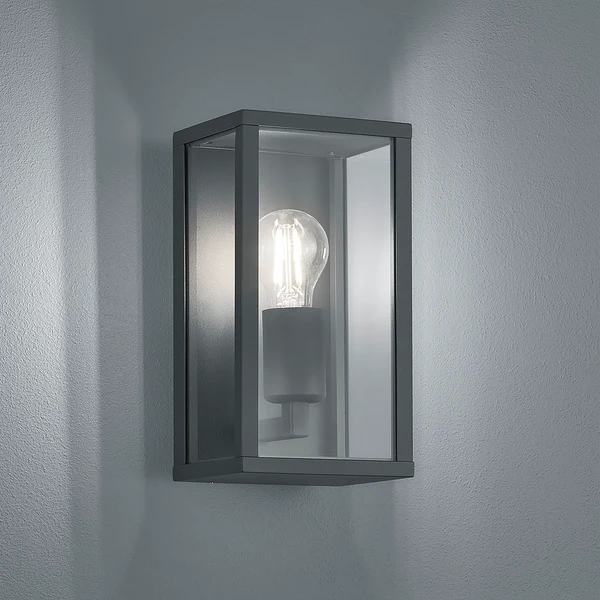 Wandleuchte Garonne - Glas / Aluminium - 1-flammig - Schwarz - Image 2