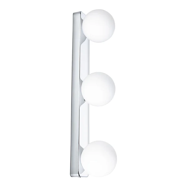 Wandleuchte Gove Balken - Opalglas / Chrom - 3-flammig - Chrom - Image 5