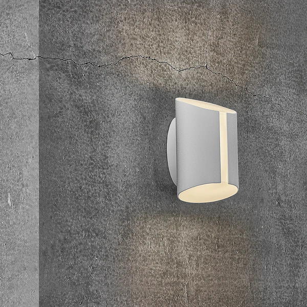 Wandleuchte Grip - Aluminium - 1-flammig - Weiß - Weiß - Image 2