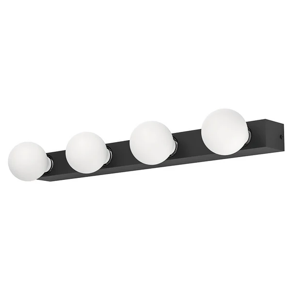 Wandleuchte Guanal - Stahl / Aluminium - 4-flammig - Schwarz