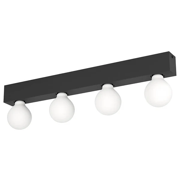 Wandleuchte Guanal - Stahl / Aluminium - 4-flammig - Schwarz - Image 4
