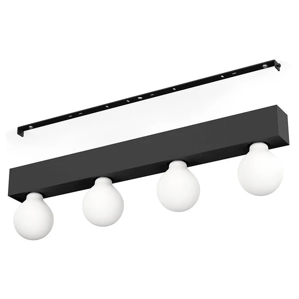 Wandleuchte Guanal - Stahl / Aluminium - 4-flammig - Schwarz - Image 5