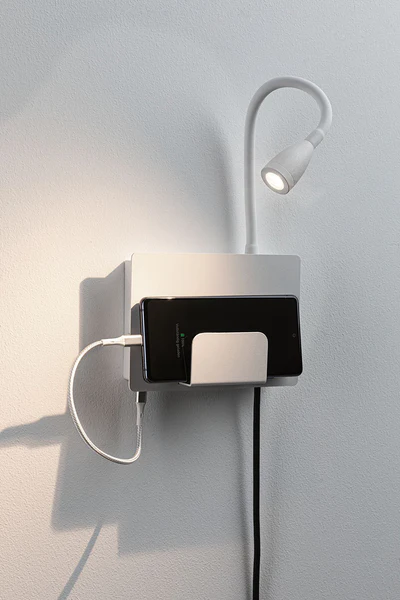 Wandleuchte Halina - Aluminium - 1-flammig - Weiß - Image 2