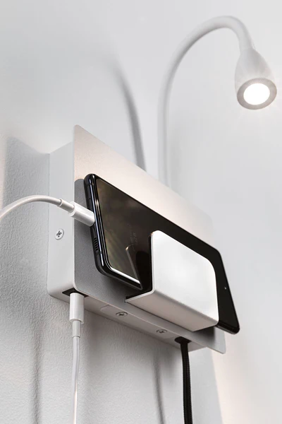 Wandleuchte Halina - Aluminium - 1-flammig - Weiß - Image 3