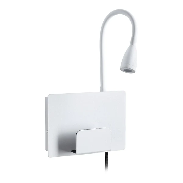 Wandleuchte Halina - Aluminium - 1-flammig - Weiß - Image 4