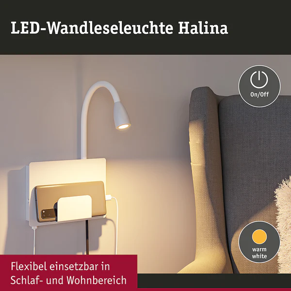 Wandleuchte Halina - Aluminium - 1-flammig - Weiß - Image 9