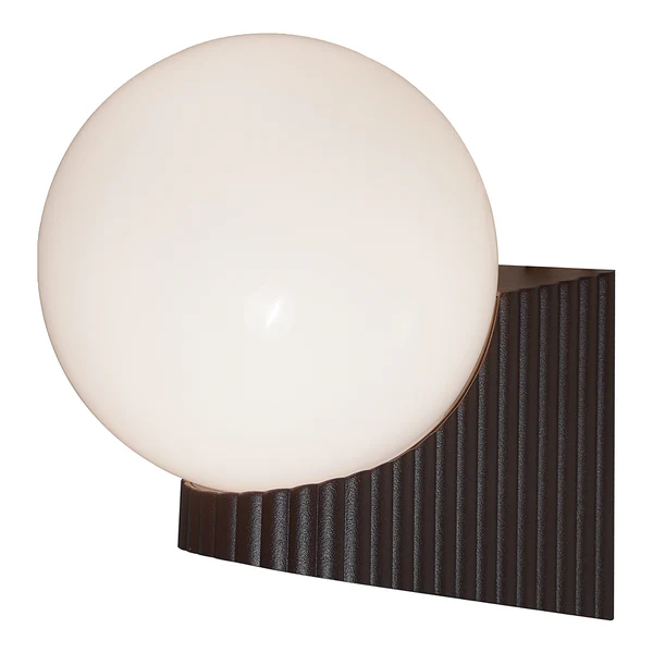 Wandleuchte Hayley - Aluminium - Braun - 1-flammig