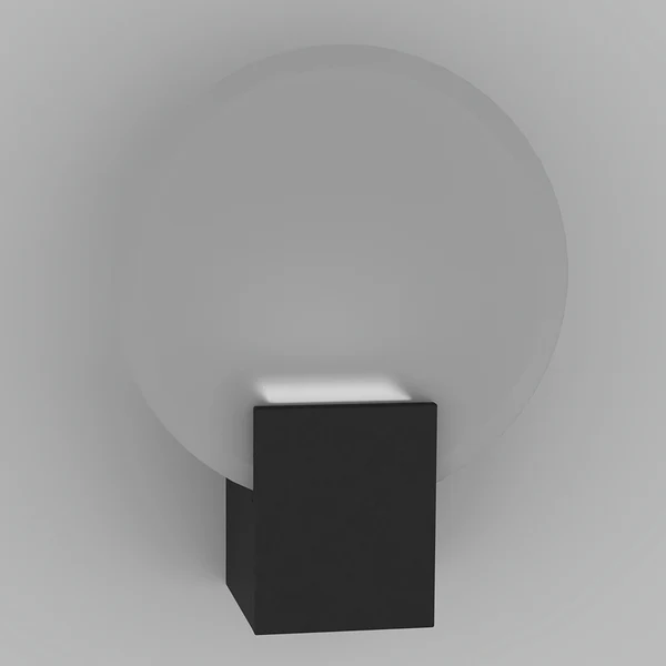 Wandleuchte Hester - Kunststoff / Glas - 1-flammig - Schwarz - Schwarz - Image 3
