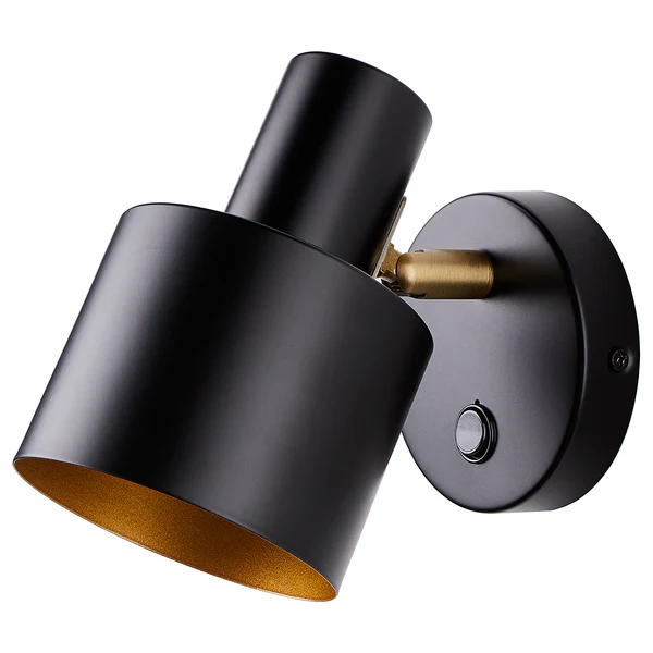 Wandleuchte ISAK - Eisen - 1-flammig - Schwarz - Image 3
