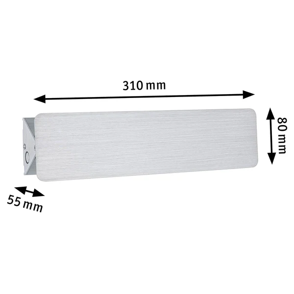 Wandleuchte Katla - Aluminium - Silber - Breite: 31 cm - Image 5