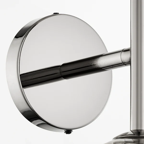 Wandleuchte KJUL - Metall Grau glänzend / Rauchglas - Image 5