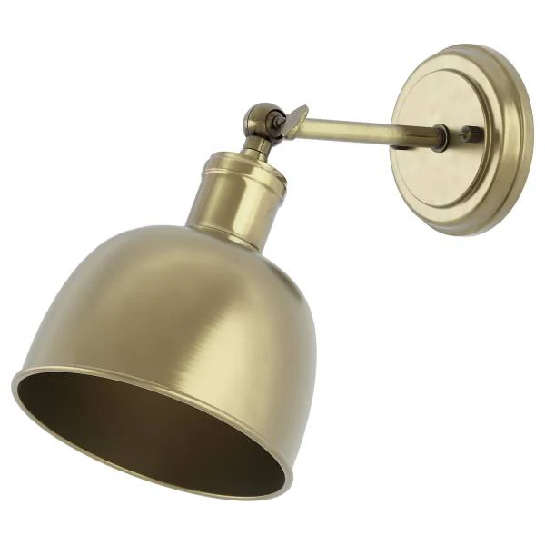Wandleuchte LOWI - Eisen - 1-flammig - Messing