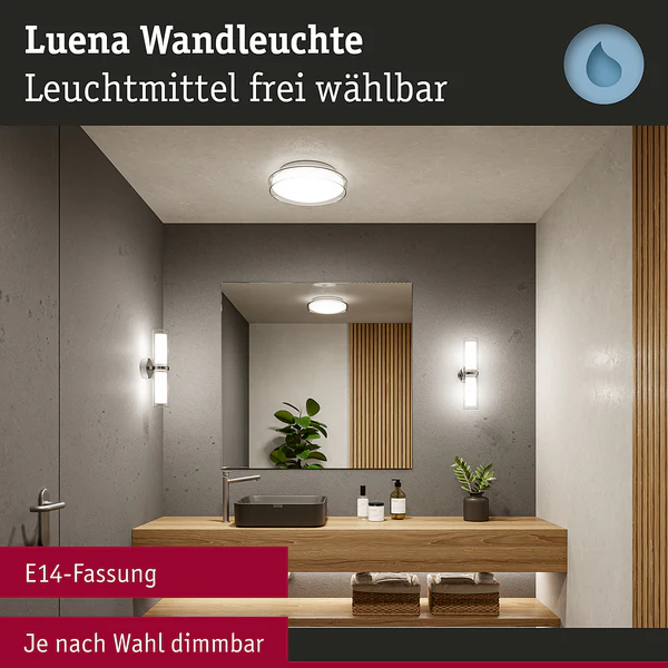 Wandleuchte Luena - Chrom / Klarglas - Silber / Weiß - Flammenanzahl: 2 - Image 12