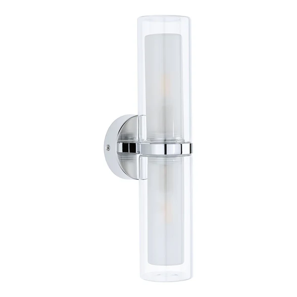 Wandleuchte Luena - Chrom / Klarglas - Silber / Weiß - Flammenanzahl: 2 - Image 7