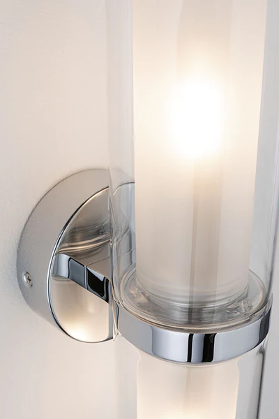 Wandleuchte Luena - Chrom / Klarglas - Silber / Weiß - Flammenanzahl: 2 - Image 9