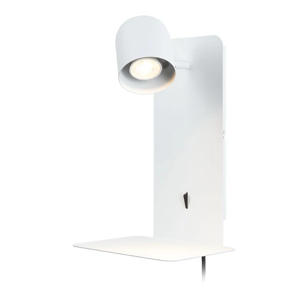Wandleuchte Malena - Aluminium - 1-flammig - Weiß