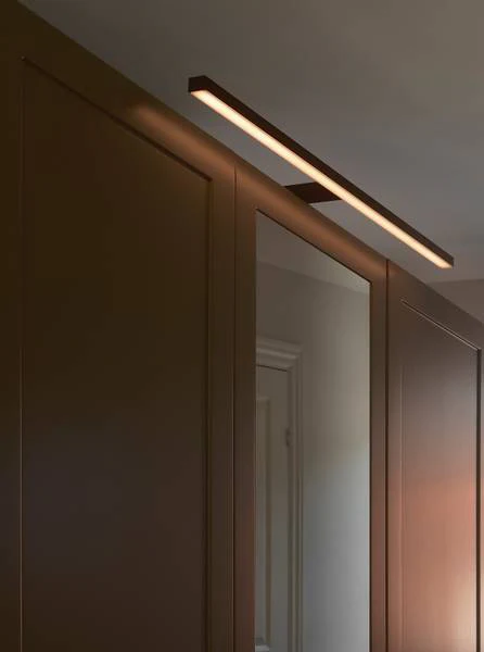 Wandleuchte Marlee - Schwarz - Aluminium - Polycarbonat - 80 x 10 x 14 cm - Image 3