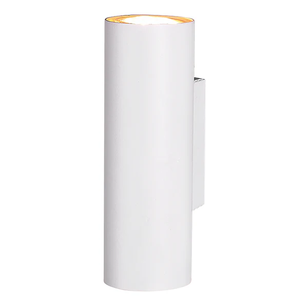 Wandleuchte Marley II - Eisen - 2-flammig - Weiß
