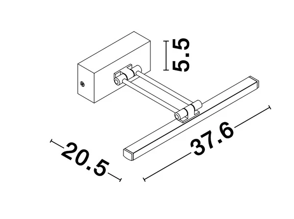 Wandleuchte Marnell - Aluminium - 1-flammig - Image 9