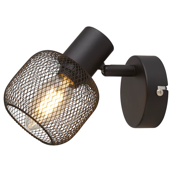 Wandleuchte Mesh - Stahl - Schwarz - Image 4