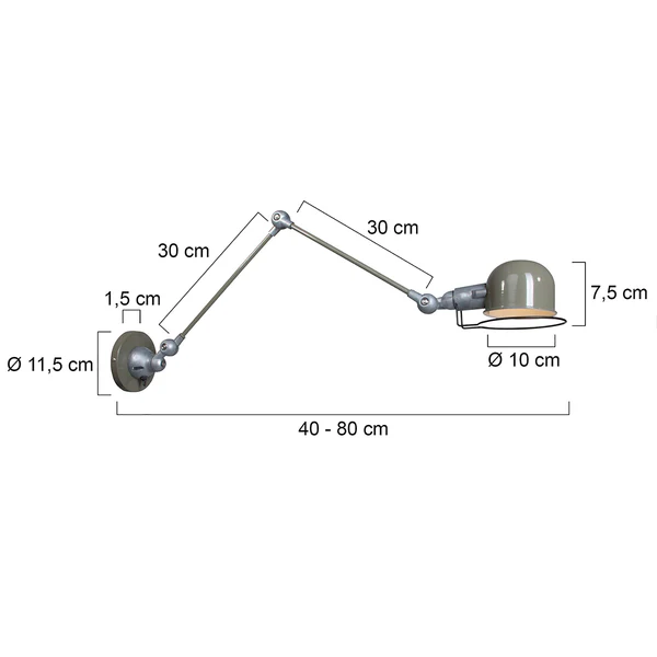Wandleuchte Mexlite I - Aluminium - 1-flammig - Image 6