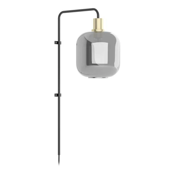 Wandleuchte MOME - Rauchglas / Eisen - 1-flammig - Höhe: 70 cm - Image 9