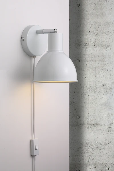 Wandleuchte Pop - Aluminium - 1-flammig - Weiß - Image 2
