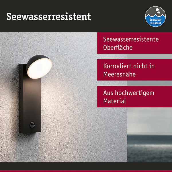 Wandleuchte Puka mit Sensor - Aluminium - Grau - 1-flammig - Image 7