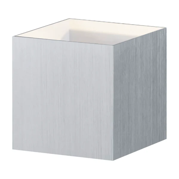 Wandleuchte Quad - Aluminium - 1-flammig - Silber