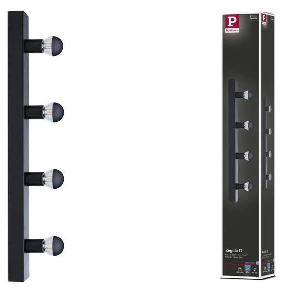 Wandleuchte Regula II Typ A - Aluminium - Schwarz - Flammenanzahl: 4 - Image 10