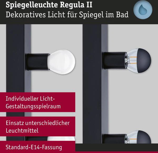 Wandleuchte Regula II Typ A - Aluminium - Schwarz - Flammenanzahl: 4 - Image 7