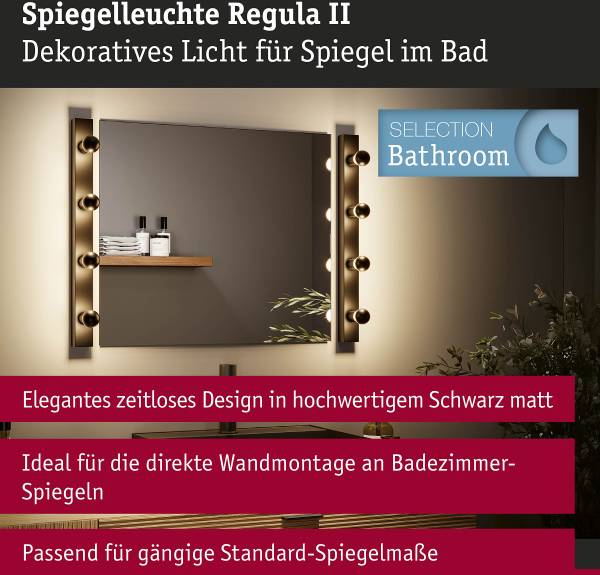 Wandleuchte Regula II Typ A - Aluminium - Schwarz - Flammenanzahl: 4 - Image 8