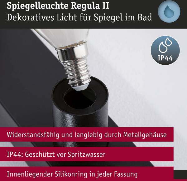 Wandleuchte Regula II Typ A - Aluminium - Schwarz - Flammenanzahl: 4 - Image 9