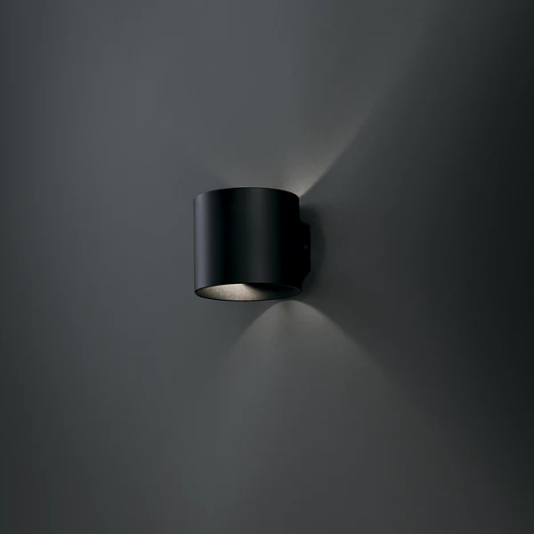 Wandleuchte Rond - Aluminium - 1-flammig - Schwarz - Image 2