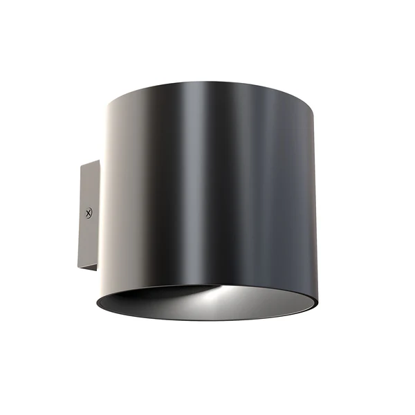 Wandleuchte Rond - Aluminium - 1-flammig - Schwarz - Image 3