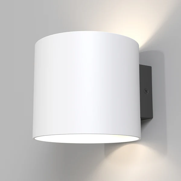 Wandleuchte Rond - Aluminium - 1-flammig - Weiß