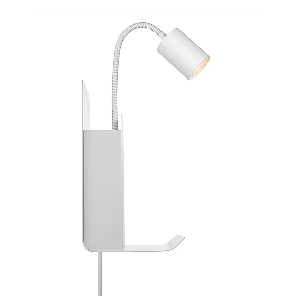 Wandleuchte Roomi - Stahl - 1-flammig - Weiß - Weiß - Image 4