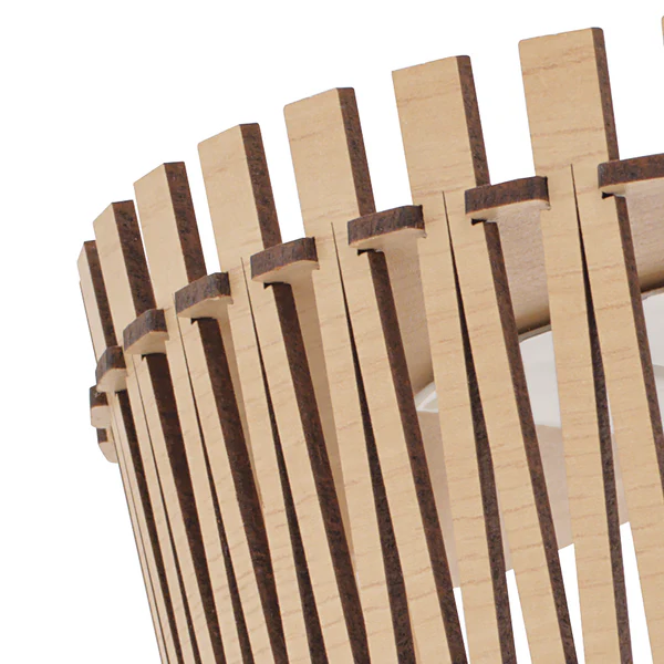 Wandleuchte Sendero - Holz / Stahl - 1-flammig - Beige - Image 2