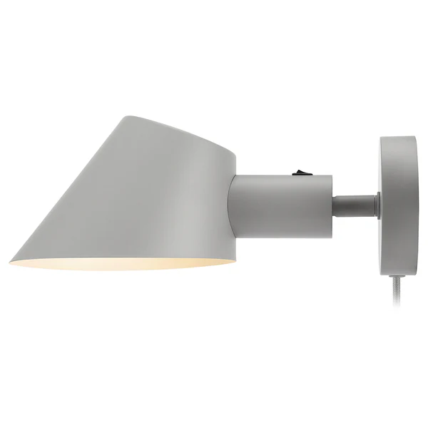 Wandleuchte Stay - Aluminium / PVC - 1-flammig - Grau - Image 3