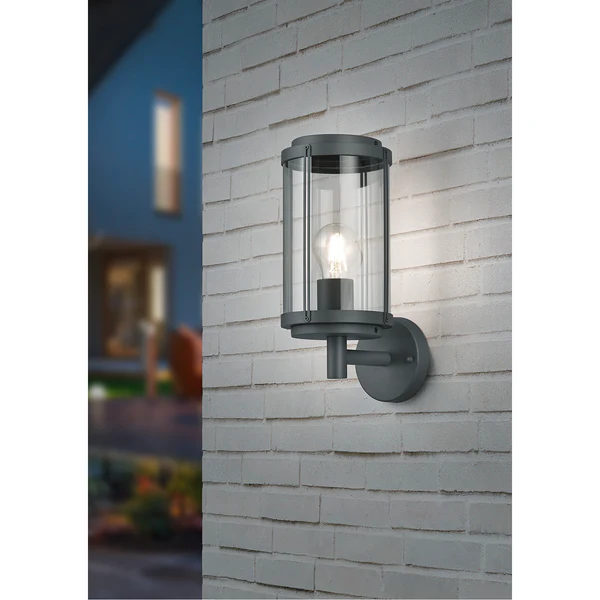 Wandleuchte Tanaro - Klarglas / Aluminium - 1-flammig - Schwarz - Image 2