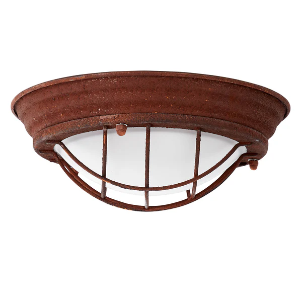 Wandleuchte Typhoon I - Glas / Eisen - Rostbraun - Durchmesser: 29 cm - Image 2