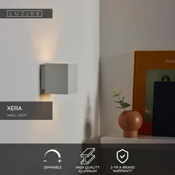 Wandleuchte Xera - Aluminium - Weiß - Image 7