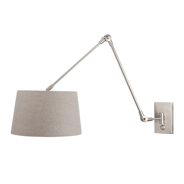 Wandleuchten-Armatur Gramineus 1-flammig - Nickel matt - Image 3
